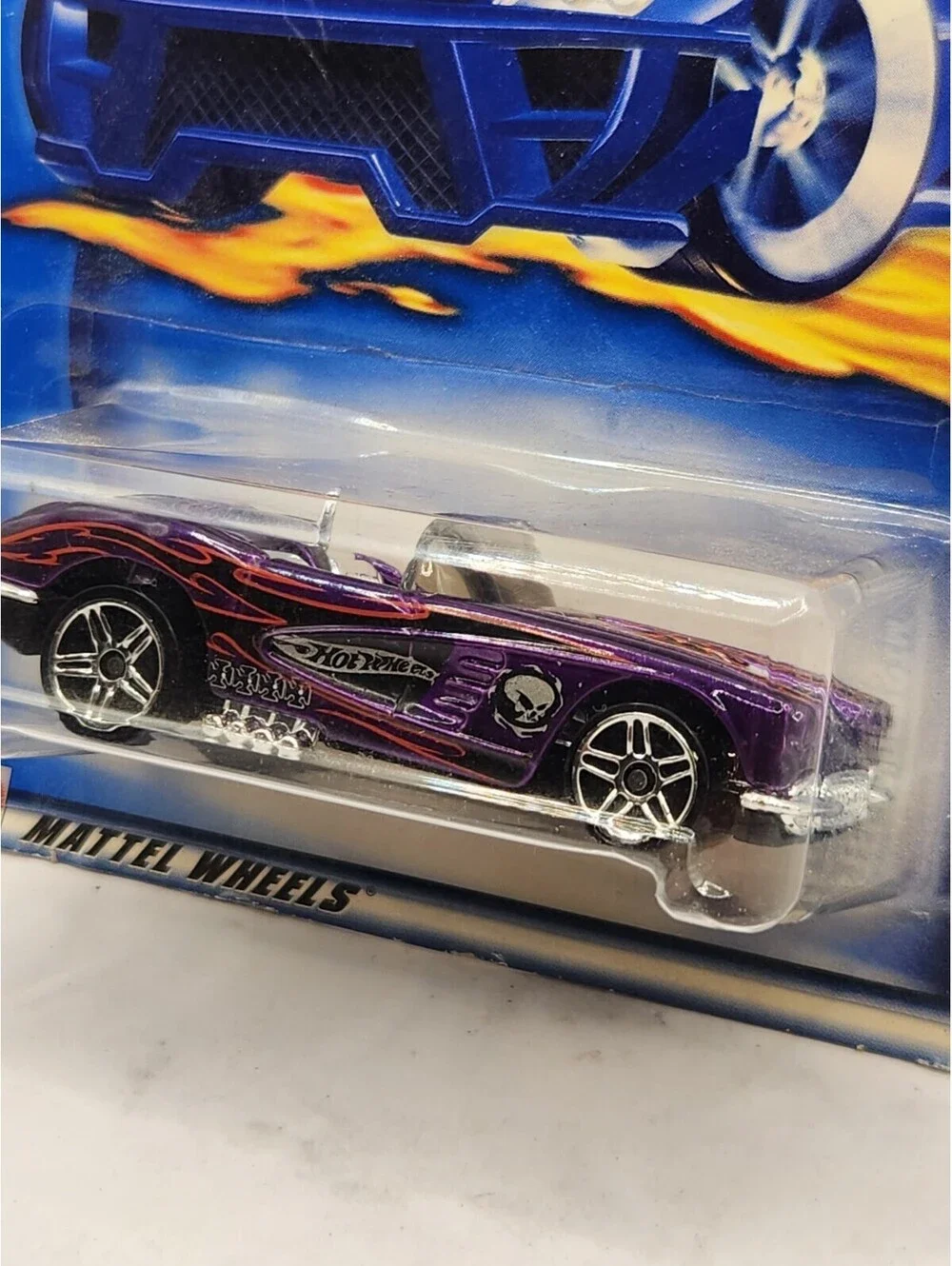 🔥2003 Hot Wheels #151 Wastelanders 3/10 1958 CORVETTE Purple C6🔥